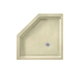 38.125-in D x 38.125-in W x 5.5-in H Solid Surface Shower Base