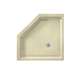 38.125-in D x 38.125-in W x 5.5-in H Solid Surface Shower Base in Bone