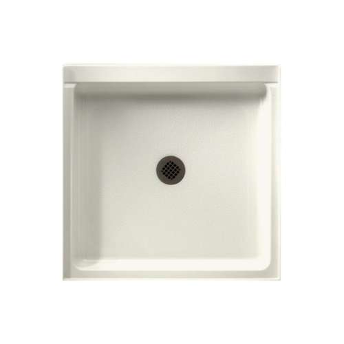 42.188-in D x 36.375-in W x 5.5-in H Solid Surface Shower Base in Bisque