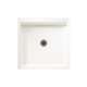 42.375-in D x 42.188-in W x 5.5-in H Solid Surface Shower Base in White