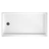 32-in D x 60-in W x 4.3125-in H Veritek Shower Base with Left-Hand Drain in White