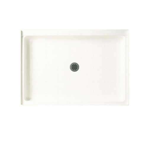 48.375-in W x 34.188-in D x 5.5-in H Solid Surface Shower Base in Tahiti White