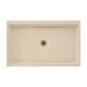 34.188-in D x 54.375-in W x 5.5-in H Solid Surface Shower Base in Bermuda Sand