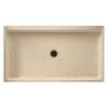 60.375-in D x 34.188-in W x 5.5-in H Solid Surface Shower Base in Bermuda Sand