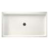 60.375-in D x 34.188-in W x 5.5-in H Solid Surface Shower Base in Tahiti Ivory