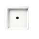 36.063-in D x 36.063-in W x 5.5-in H Solid Surface Shower Base in Tahiti White