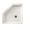 36.125-in D x 36.125-in W x 5.5-in H Solid Surface Shower Base in Tahiti White
