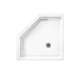 38.125-in D x 38.125-in W x 5.5-in H Solid Surface Shower Base in Arctic Granite