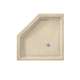 38.125-in D x 38.125-in W x 5.5-in H Solid Surface Shower Base in Bermuda Sand