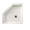 38.125-in D x 38.125-in W x 5.5-in H Solid Surface Shower Base in Tahiti White