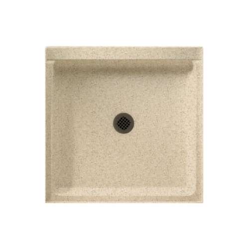 42.188-in D x 36.375-in W x 5.5-in H Solid Surface Shower Base in Bermuda Sand