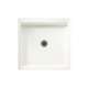 42.375-in D x 42.188-in W x 5.5-in H Solid Surface Shower Base in Tahiti White