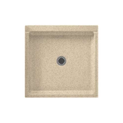 42.375-in D x 42.188-in W x 5.5-in H Solid Surface Shower Base in Bermuda Sand