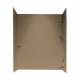 30-in D x 60-in W x 72-in H Solid Surface Bathtub Wall Kit in Barley