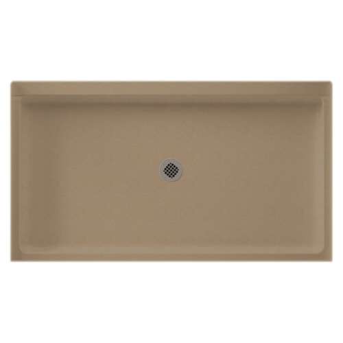 60.375-in D x 34.188-in W x 5.5-in H Solid Surface Shower Base in Barley
