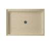 42.375-in W x 34.188-in D x 5.5-in H Solid Surface Shower Base in Prairie