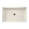 34.188-in D x 54.375-in W x 5.5-in H Solid Surface Shower Base in Glacier