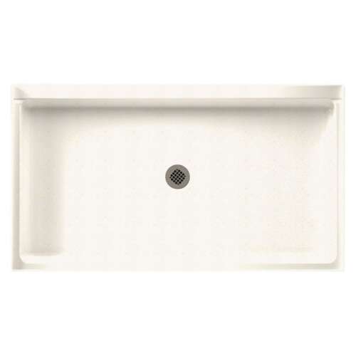 60.375-in D x 34.188-in W x 5.5-in H Solid Surface Shower Base in Baby's Breath