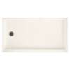 32-in D x 60-in W x 4.3125-in H Solid Surface Shower Base with Left-Hand Drain in Baby's Breath