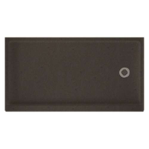 32-in D x 60-in W x 4.3125-in H Solid Surface Shower Base with Right-Hand Drain in Canyon