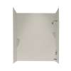 SS-60-3-121 30-in D x 60-in W x 60-in H Solid Surface Bathtub Wall Kit in Glacier