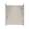 30-in D x 60-in W x 72-in H Solid Surface Bathtub Wall Kit in Glacier