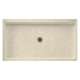 60.375-in W x 32.188-in D x 5.5-in H Solid Surface Shower Base in Cloud Bone