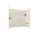 32-in D x 60-in W x 60-in H Solid Surface Bathtub Wall Kit in Cloud White
