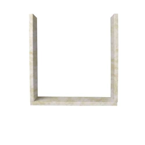 10-in D x 36-in W x 36-in H Solid Surface Window Trim Kit in Cloud White