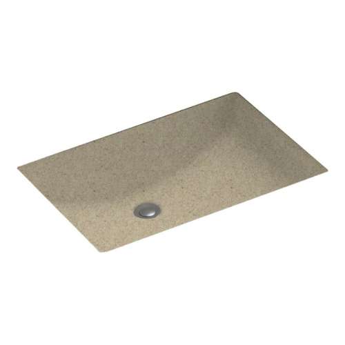 22-in W x 16-in D x 6.25-in H Solid Surface Undermount Bathroom Sink