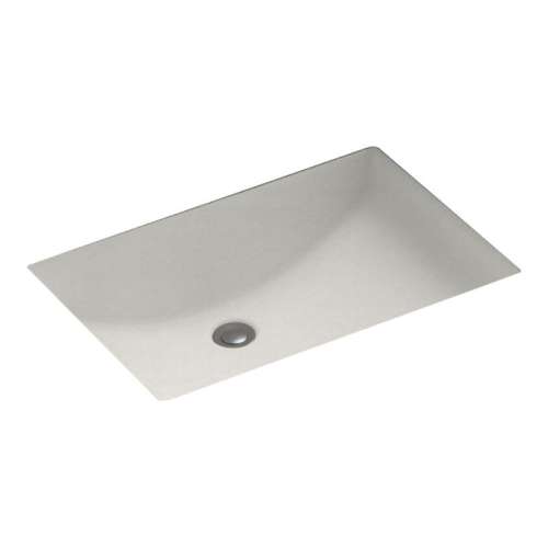 22-in W x 16-in D x 6.25-in H Solid Surface Undermount Bathroom Sink in Glacier
