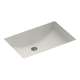 22-in W x 16-in D x 6.25-in H Solid Surface Undermount Bathroom Sink in Glacier
