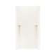 36-in D x 36-in W x 72-in H Solid Surface Shower Wall Kit in White