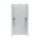 36-in D x 36-in W x 72-in H Solid Surface Shower Wall Kit in Tahiti Gray