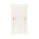 36-in D x 36-in W x 72-in H Solid Surface Shower Wall Kit in Tahiti Ivory