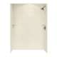 36-in D x 62-in W x 72-in H Solid Surface Bath Wall Surround in Bone