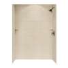 36-in D x 62-in W x 72-in H Solid Surface Bath Wall Surround in Bermuda Sand