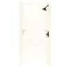 36-in D x 36-in W x 72-in H Solid Surface Bath Wall Surround in White
