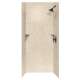 36-in D x 36-in W x 72-in H Solid Surface Bath Wall Surround in Bermuda Sand