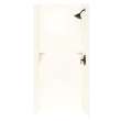 36-in D x 36-in W x 96-in H Solid Surface Bath Wall Surround in White