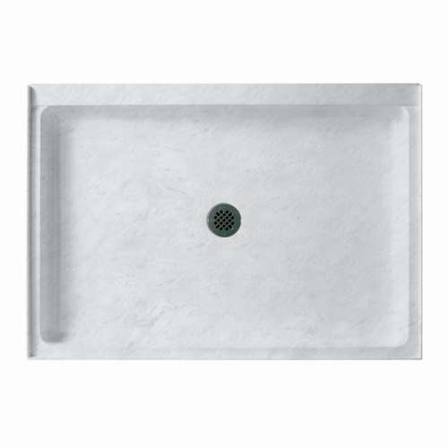 48.375-in W x 34.188-in D x 5.5-in H Solid Surface Shower Base in Tundra
