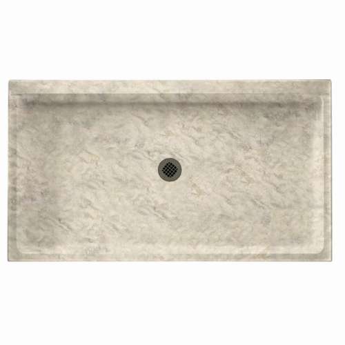 60.375-in D x 34.188-in W x 5.5-in H Solid Surface Shower Base in Mountain Haze