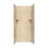 36-in D x 36-in W x 72-in H Solid Surface Shower Wall Surround in Golden Steppe