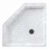 36.125-in D x 36.125-in W x 5.5-in H Solid Surface Shower Base in Ice