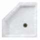 36.125-in D x 36.125-in W x 5.5-in H Solid Surface Shower Base in Ice