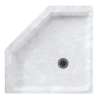 38.125-in D x 38.125-in W x 5.5-in H Solid Surface Shower Base in Ice