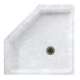 38.125-in D x 38.125-in W x 5.5-in H Solid Surface Shower Base in Ice