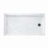 32-in D x 60-in W x 4.3125-in H Solid Surface Shower Base with Right-Hand Drain in Ice