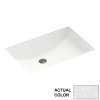 22-in W x 16-in D x 6.25-in H Solid Surface Undermount Bathroom Sink in Ice
