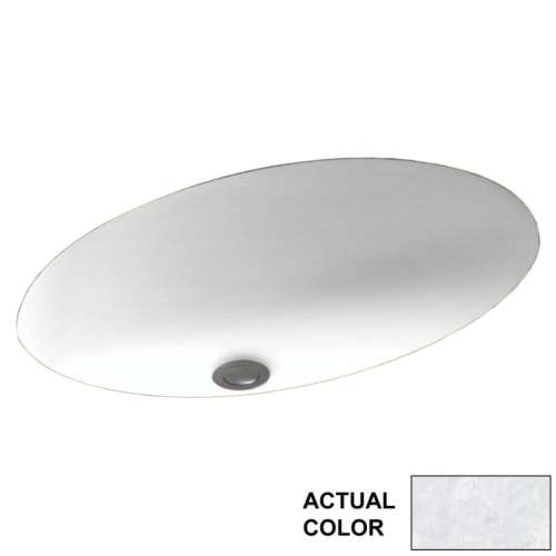 22.5-in W x 16-in D x 5.625-in H Solid Surface Undermount Bathroom Sink in Ice
